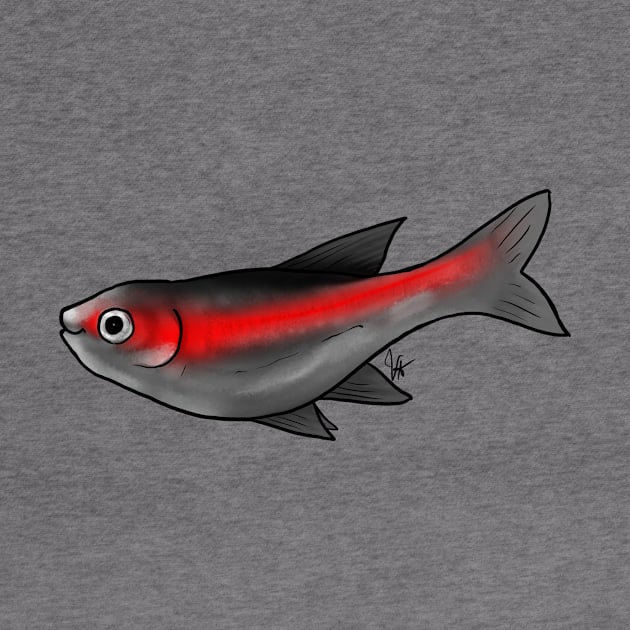 Fish - Tetras - Glowlight Tetra by Jen's Dogs Custom Gifts and Designs